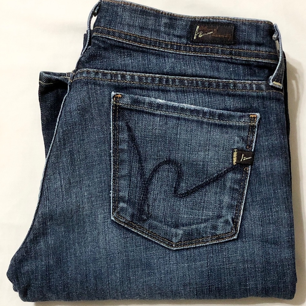 COH Women’s Ingrid #002 Low Waist Flare Premium Stretch Denim Jeans - 28